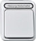 Schneider Electric Merten MEG3448-8029 Heizungsnot-Schalter mit Kontrollleuchte, Feuchtraumschalter, Aufputzschalter 1-fach, IP44, AQUASTAR, grau
