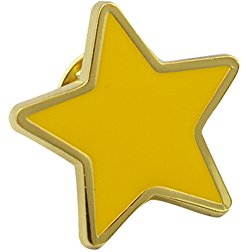 Star Enamelled School Badge (Yellow)