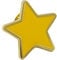 Star Enamelled School Badge (Yellow)