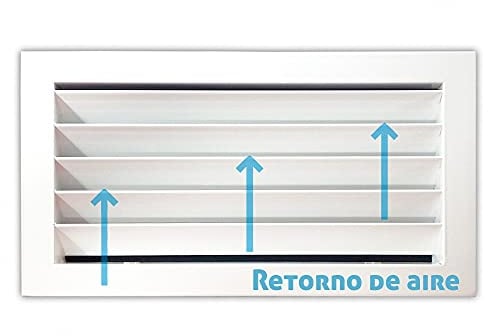 Rejilla de ventilación retorno blanco