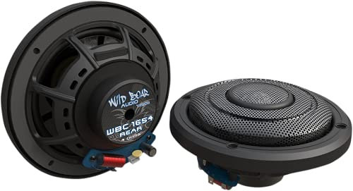 Wild Boar Audio WBC 1654 Rear High Performance 6.5 Rear Speakers with Grills (2 Pack), Fits 2014-2024 Harley-Davidson Motorcycles