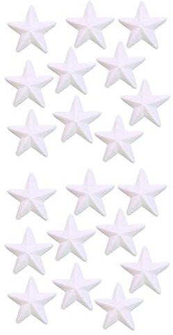 STOBOK Styropor Stern Styroporbälle Weihnachtsstern für DIY Handwerk Filzen Basteln Heimwerk Weihnachten Deko 7,5cm 10 Stück (Weiß)