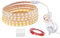 LONCWO LED Streifen 15m, IP65 Wasserdicht LED Band mit Schalter LED Strip 220V 230V LED Lichtstreifen, Warmweiss, 15M