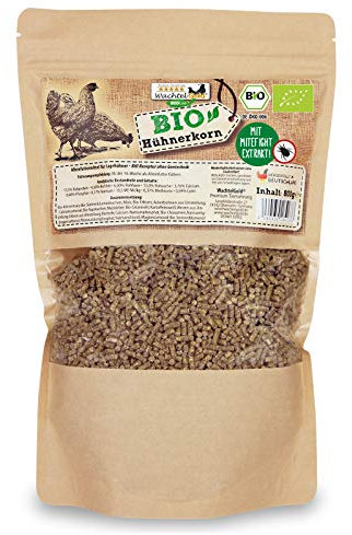 ChickenGold ProNatur-Hühnerkorn 800g - Hühnerfutter Pellets - Bio Legekorn Biofutter - sojafrei