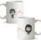 MUGFFINS (Pack 2 tazas) Tazas San Valentín - Lanzando besos - Regalos Originales y Divertidos de Aniversario para Novios, Enamorados, Pareja...