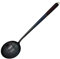 Traditionelle handgeschmiedete Wok-Schöpfkelle, chinesischer Eierknödel-Bratlöffel mit Holzgriff, 40,6 cm lang
