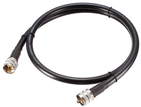 Cavo coassiale RG213 con connettori Maschio Pl-259 a Maschio Pl-259 3 Piedi