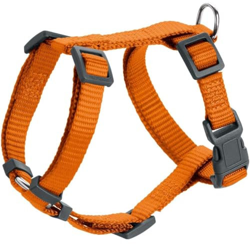 HUNTER Geschirr London Vario Rapid | Orange | Größe 32-52/XXS-XS | 4-Fach verstellbar | mit Sicherheitsverschluss | weich & flexibel | reißfest & schnelltrocknend | leicht & pflegeleicht