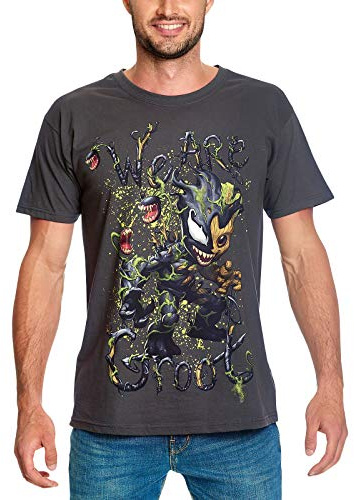 Guardians of the Galaxy Elbenwald T-Shirt Venomized Groot Frontprint für Herren grau - XL