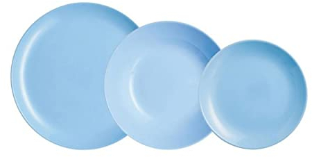 Hogar y Mas VAJILLA 18 Piezas Diwali Azul