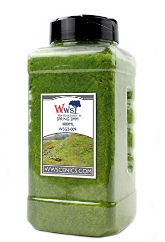 WWS War World Scenics WWScenics | 2mm Spring Static Grass | 1000ml Can | WSG2-009 | Realistic Model Scenery Material