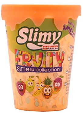 Slimy Fruity Original 80g Spielmasse Ananas - der fruchtigste Slime, lustig duftender Spielschleim für Kinder, elastische Spielknete (ab 3 Jahre)