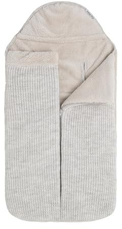 Baby's Only - Fußsack Hope - 0+ Fußsack Babyschale - Gefüttert - für 5- und 3-Punkt-Gurten Autositz - für Jungen und Mädchen - Ecru