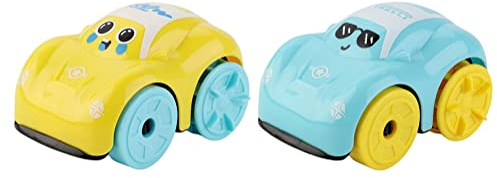 ISAKEN 2 Stück Baby Badespielzeug Boot Auto Wasserspielzeug Aufziehspielzeug Baby Spielzeugboot Wasserspielzeug Kinder Bad Aufziehspielzeug für Badewanne, Schwimmbad Pool