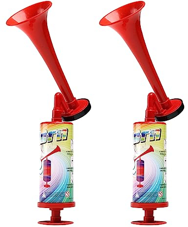 FARBIN Laut Air Horn Hupe Handheld Luftdruck Fanfare Pumpe, Klassische Air Horns Signalhorn Trompete Airhorn Krachmacher Stadion Fußball Tröte