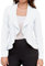 GRACE KARIN Donna Elegante Cardigan Corta a Maniche Lunghe per Primavera Autunno Bianco M