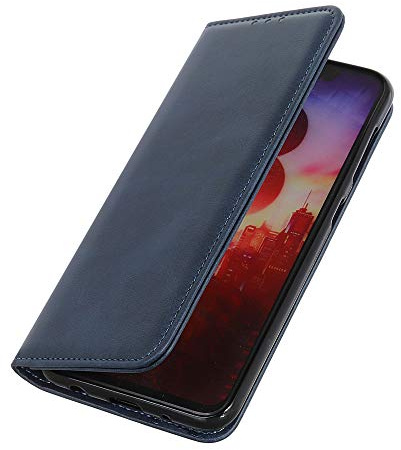 Dedux Etui Coque pour Motorola Moto G84 5G, Housse Folio Portefeuille en Cuir Magnétique pour Cartes. Bleu foncé