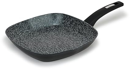 CosyChef Nova Grillpfanne 28 cm - Granit Grillpfanne mit Antihaftbeschichtung - Geeignet für alle Herdarten, auch Induktion - PFOA Frei