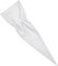Schultüte Kissenbezug 100 cm Weiß Zuckertüte Stoff Rohling 100% Baumwolle Kissen Schultütenkissen Kissenüberzug Reißverschluss Kopfkissen Kegel Form Kissenhülle für Jungen Mädchen