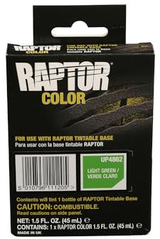 U-POL Raptor Pigment | 45 ml Beutel | zum Einfärben der Raptor Beschichtung (Light Green (ca. RAL 6018))