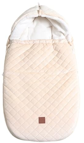 Kaiser 65673 X-LARGE VELVET HOODY Kinderwagen Fußsack (beige)