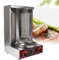 DSYOGX Barbacoa Vertical de Gas 3 kW, Acero Inoxidable, Máquina de Kebab, Parrilla de Mesa, Horno Con Rotación 360°, Para Pincho de Pollo, Negro