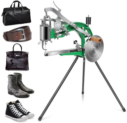 Leder Nähmaschine Schuhreparaturmaschine Cobbler Nähmaschine mit Dual Baumwolle Nylon Linie Handnähmaschine für Schuhe Taschen Zelte Kleidung