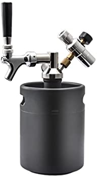elaboración casera Mini dispensador de grifo de barril de cerveza de 2 l, equipo de elaboración de cerveza con cargador de CO2 carbonatado doméstico en Bar (Color : 2L)