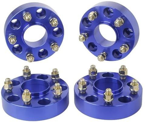 Distanzscheiben Auto Für Jeep Für Grand Für Cherokee 5x5 Bis 5x5(5x127) 71,5mm 1/2-20 1,5 HubCentric Spurverbreiterungen Distanzscheiben Rad (Farbe : Blue)