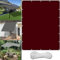Vela de Sombra 1.3 x 1.6 m Impermeable Rectangular Lona De Sombra Resistente al Agua con Ojales y Cuerdas Rayos UV HDPE Vela toldos para Aire Libre Piscina, Vino Tinto