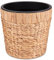 Decorasian 2er Set Blumentopf rund geflochten aus Seegras mit Kunststoffeinsatz zum bepflanzen - Pflanztopf - 2 Stück 34cm