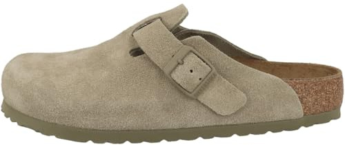 Birkenstock Boston Bs Men's Large Elegant Pin Buckle Clog Sandals (Khaki, UK 10.5)