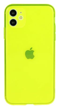 LIFEKA Neon Fluorescent Shockproof Case For iPhone 15 14 13 12 11 Pro Max XR X XS Max 6 7 8 Plus SE 2 Candy Color Soft TPU Clear Cover,yellow,For iPhone 7, 8