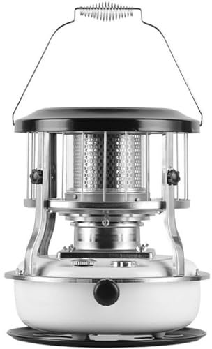 Mixtric Höhenverstellbarer Petroleumofen, Tragbarer Petroleumofen Für Drinnen Und Draußen, Zum Heizen Im Winter, Für Camping Im Freien Und Zum Kochen,Weiß