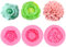 3 Piezas Molde de Silicona para Velas, Molde de Vela en Forma de Flor Rosa, Forma de Vela de Silicona, Molde de Vela de Silicona 3D, para Chocolate Jabón Hecho Mano Fabricación de Dulces Decoración