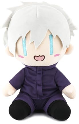 Zhongkaihua JJK Gojo Satoru Plüschfigur 23 cm Plüschkissen Anime PP-Baumwolle Kissen weich gestopft flauschig Auto Zuhause Sofa Weihnachtsdekoration Anhänger Ornament