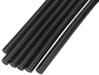 KEILEOHO 300 PCS 7mmx190mm Black Glue Gun Sticks, Hot Melt Glue Sticks for DIY, Craft