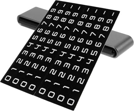 YOSADIER Sturdy Double Number Phone Plate for Car Parking Temporary Dashboard Installation