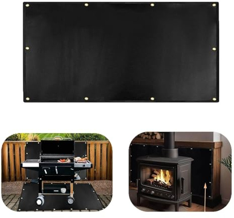 Hitzeschild für die Wand hinter dem Grill, Hitzeschild für Holzofen, 90 x 120 cm.