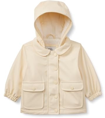 Amazon Essentials x Sofia Grainge Giacca antipioggia idrorepellente Bimba, Giallo Pallido, 12 mesi