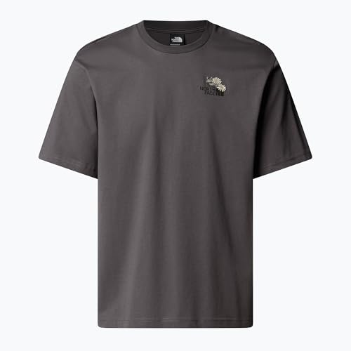 The North Face Unisex Flower Dome Relaxed Graphic T-Shirt, Anthracite Grey, M