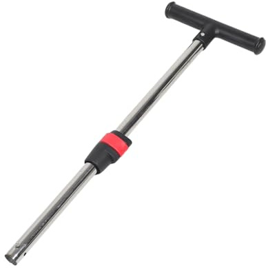 Schiebegriff Ergonomisch mit Schnellverschluss, 25mm, für Kinderwagen | Bollerwagen und Stroller, T-form, Kunststoff und Edelstahl, Schwarz, Leicht Montierbar