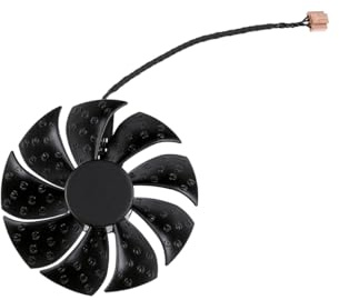 ZCDYGHU Ventilateur de Refroidissement 87 mm PLD09220S12H pour Carte Graphique EVGA GeForce RTX 3070 3080 TI 3090 FTW3 Ultra pour Gaming(Black B-Fan)