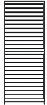 PRIMEYARD 1-teilige Lamellenwand aus Aluminium - verstellbares Paneel in Anthrazit für Pergola Deluxe