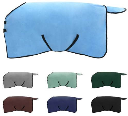 vidaXL Pferdedecke Volles Aqua 75 cm Polyester-Fleece