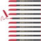 edding 1200 metallic Fasermaler - rot-metallic - 10 Stifte - Rundspitze 1-3 mm - zum Malen, Schreiben und Zeichnen mit glänzendem Metalliceffekt - für Gästebücher, Grußkarten, Fotoalben, Scrapbook