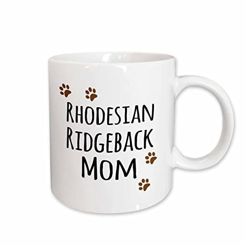 3dRose Rhodesian Ridgeback Dog Mom Becher, Keramik, Ceramic, 15 oz