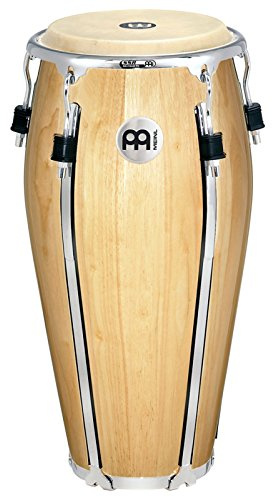 Meinl Percussion Floatune Series Conga - Medium-Sized Quinto Handdrum - With Buffalo Skin Head - Diameter 11 Inches - Siam Oak, Natural (FL11NT)