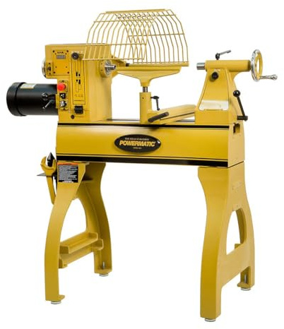 Powermatic 20 x 20 Variable Speed Woodworking Lathe, Reversible Wood Turning Machine, 2 HP, 220V 1Ph (2020B)