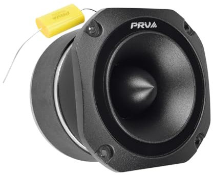 PRV AUDIO TW700Ti Black 4 Inch Titanium Bullet Tweeter TW700Ti 240 Watts, 8 Ohm Super Tweeter, Built-in Capacitor Pro Audio High Frequency Driver (Single)